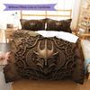 HelmofMordor Pattern Bedding Quilt Set Quilt Cover Pillowcase Home Decoration Birthday Gift (1 * duvet cover + 2 * pillowcase, without core)