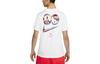 T Shirts Men's White Crew Neck Moderate Straight Fit DR8067-100