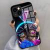 P-PNL Phone Case For IPhone 17 Pro Max 16 15 14 Pro Max 13 11 X Xs Xr 8 7Plus Glass Cover
