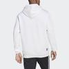Adidas Originals Trefoil Logo Print Sports Long Sleeve Hoodie Men Hoodie White HC7164