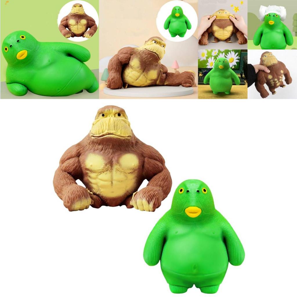 Creative King Toy Stress Relief Cartoon Soft Rubber Sand Sculpture Funny Decompression Doll