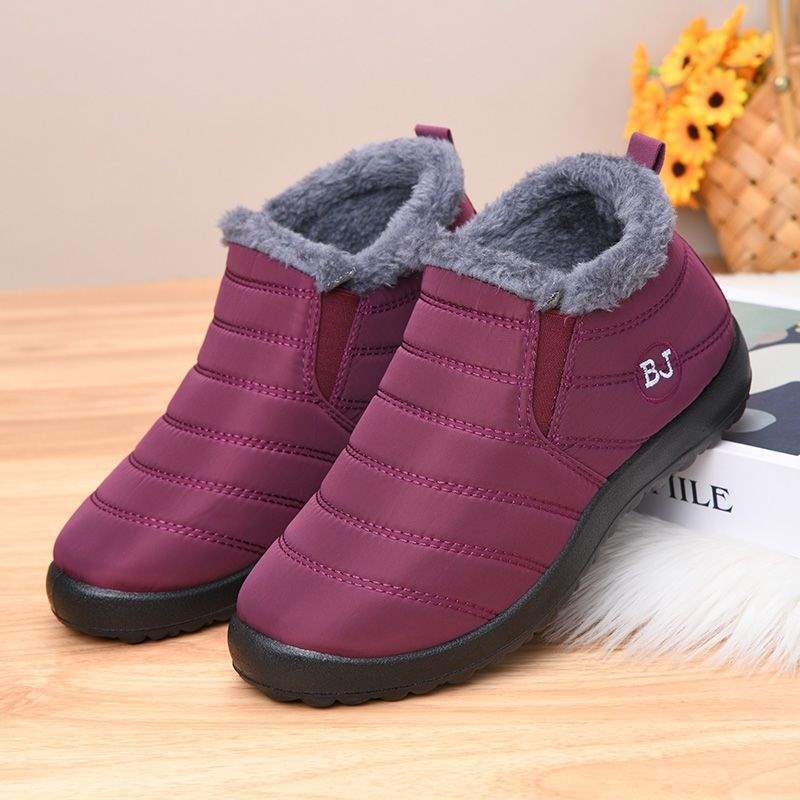

Men s shoes winter waterproof boots cotton shoes men s and women s couples snow boots non-slip warm piled thickened women s cotton boots 35
