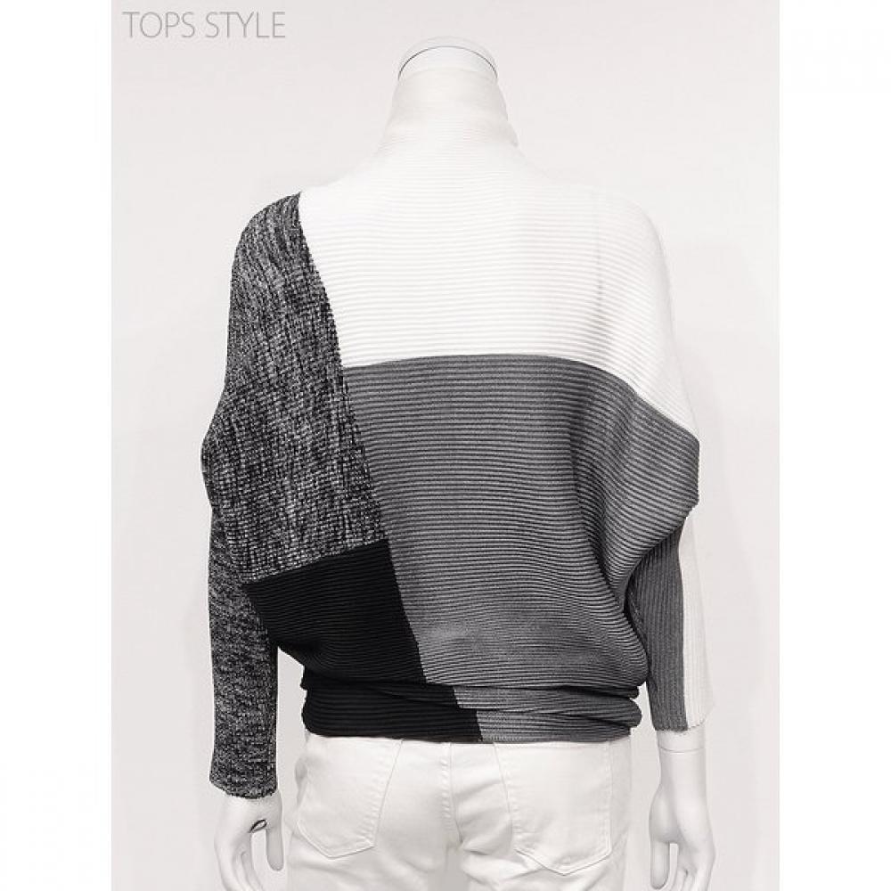 High Neck Oversized Long Tee 452 584