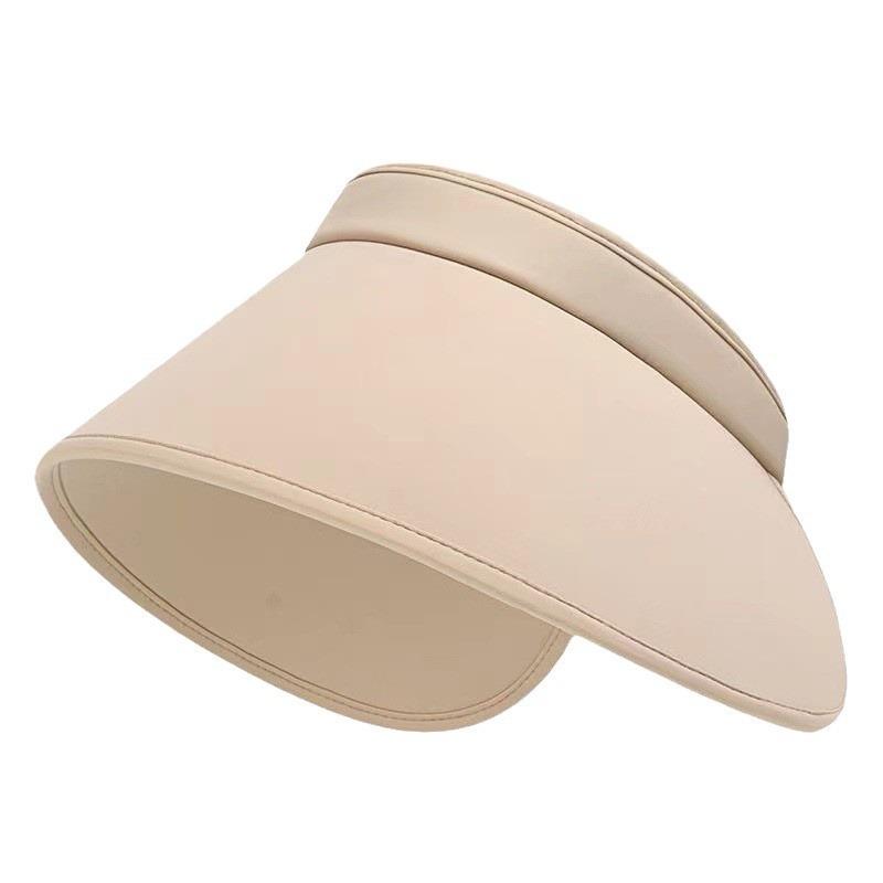 Outdoor Sun Protection Hat Women's Summer Big Brim Empty Top Sun Hat UV Protection Ice Silk Sun Hat