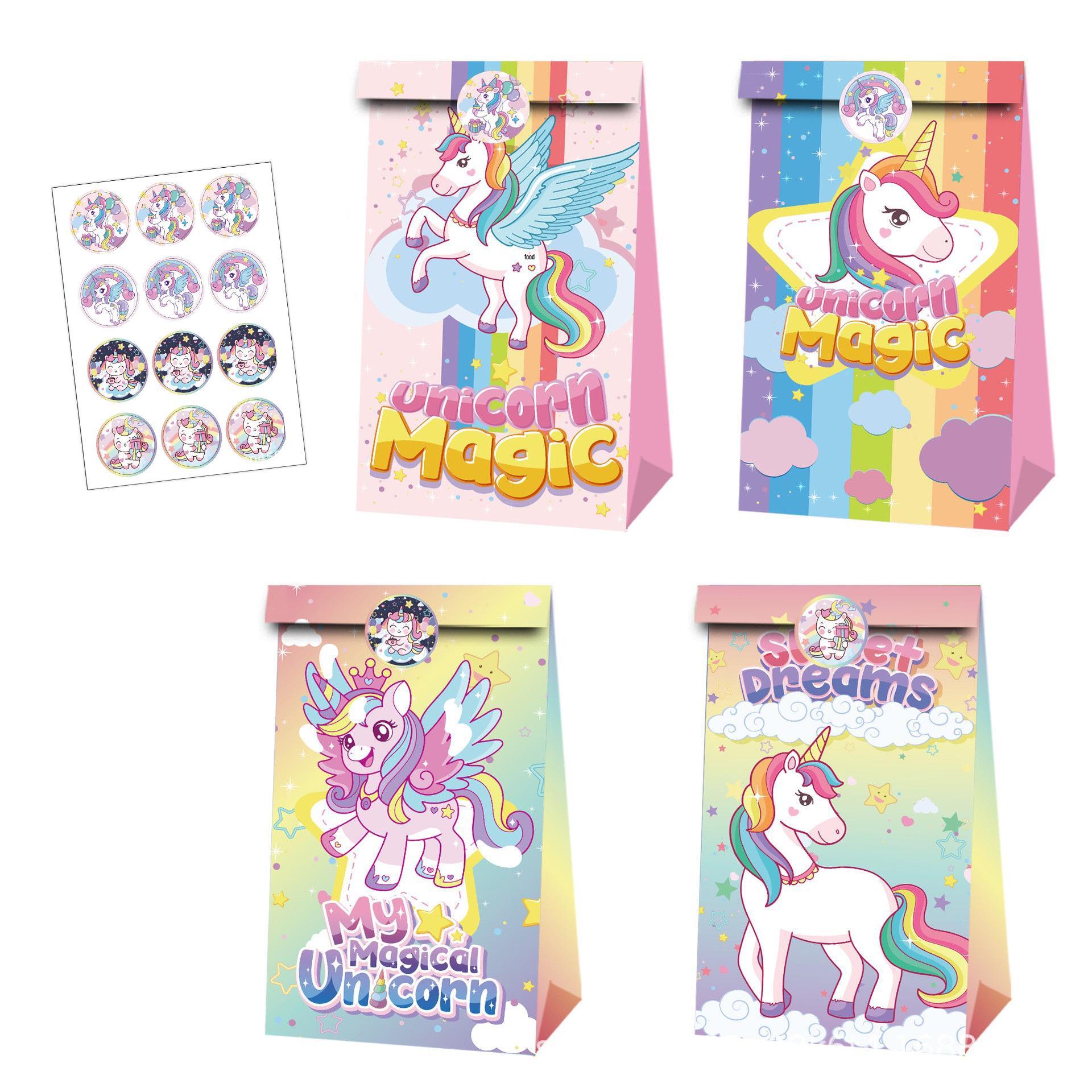 Unicorn Themed Gift Bag for Children s Birthday Party