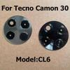 For Tecno Camon 30 Back Rear Camera Glass Lens With Glue Sticker Repair Parts CL6