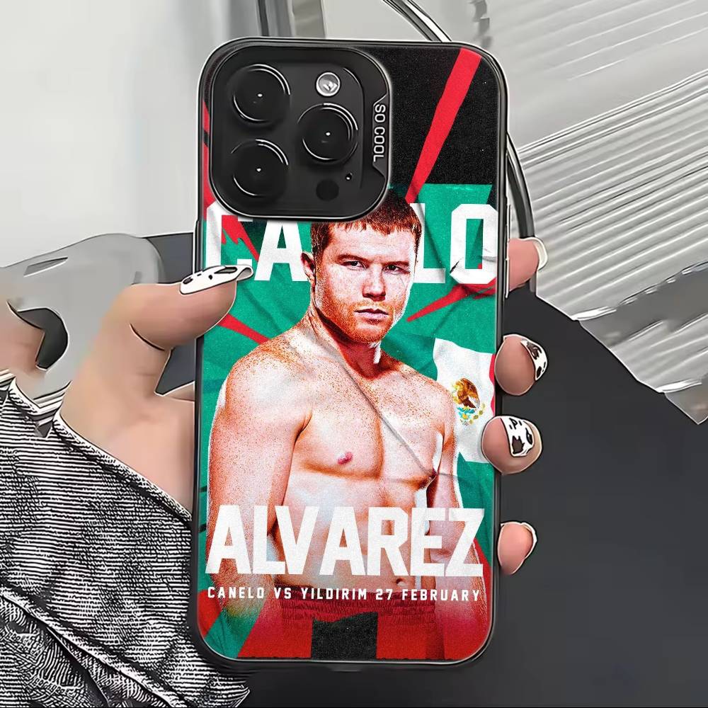 Mexico Boxing Canelo Alvarez Phone Case For iPhone 17,16,15,14,13,12,11 Plus,Pro Max,XS,Colored Silver Plated Inside Cover