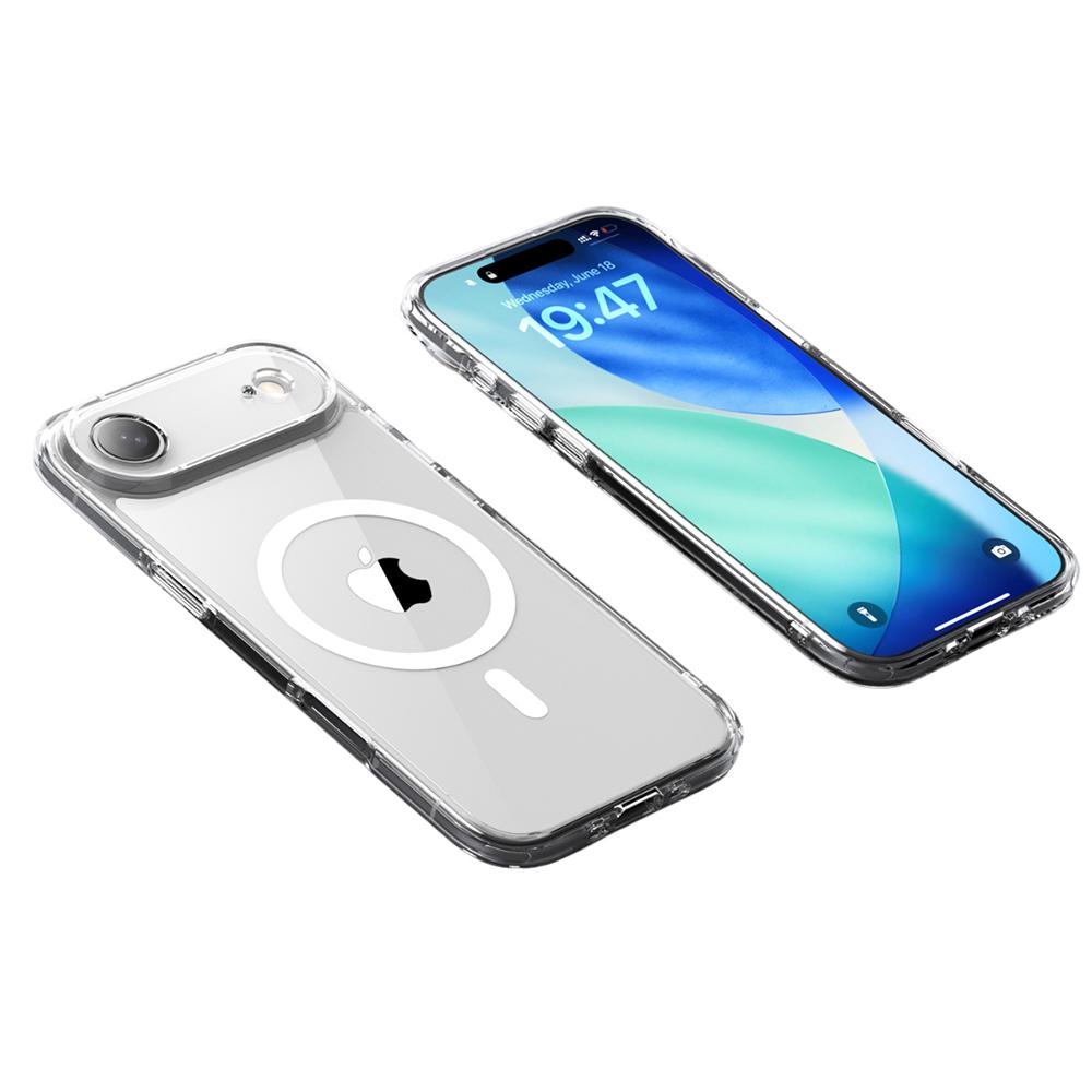 For iPhone Air Case Compatible with MagSafe Precise Cutouts TPU+PC Clear Phone Back Cover
