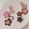 Flower Keychain Purse Embellishment Car Keychain Mobile Phone Strap Fashionable Key Holder for Youthful Women Bags
