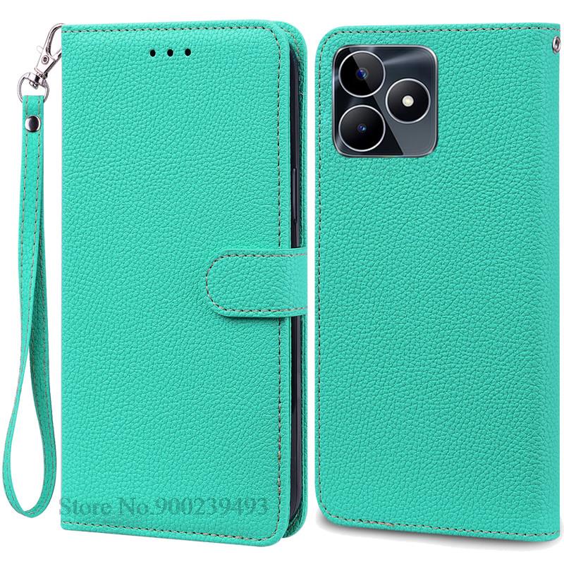 Pouzdro peněženka/flipový kryt z umělé kůže pro Realme C53, pouzdro z umělé kůže pro OPPO Realme C53 C 53, pouzdro na telefon Realme C53, pouzdro a kryt