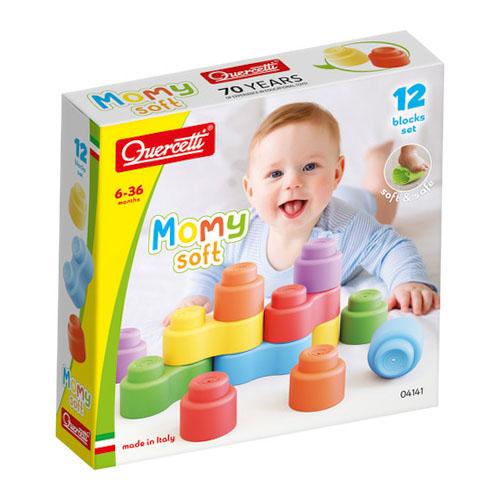 Quercetti. Momy Soft Blocks 12 Pieces