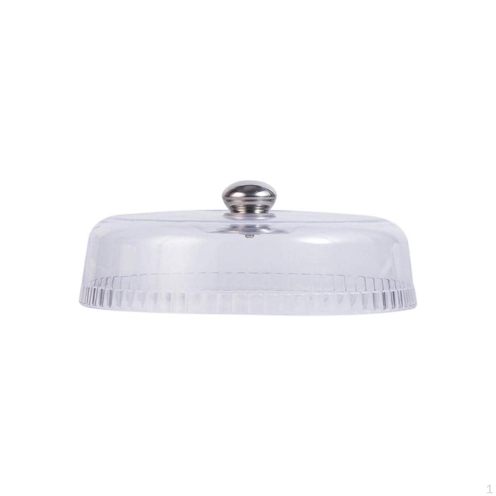 Cake Dome Plastic Cover with Knob Safe for Buffet, Bakery, Bakers, Caterers