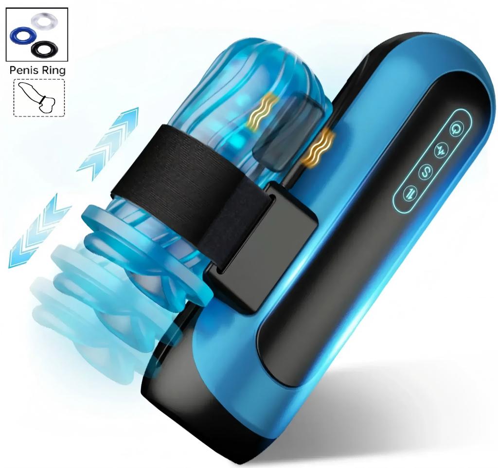 5 Modes Telescopic Vibration Masturbation Cup Waterproof Quiet Male Masturbator Blowjob Pocket Pussy Sex Toys for Men Stroker