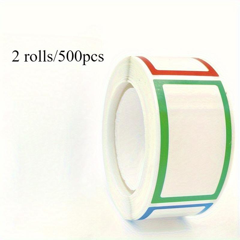 

1/2Roll Красочные пустые наклейки, Рукописная маркировка, Классификационная маркировка, Наклейки, Наклейка для запечатывания коробок, Запечатывание упаковки коммерческой продукции 2 rolls