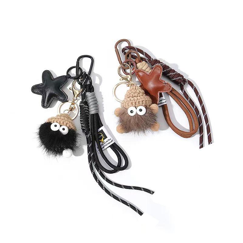 Yogodlns Women Bag Pendant Small Coal Ball Handbag Decoration Pendant For Girls Cute Fashion Funny Simple Bag Accessory