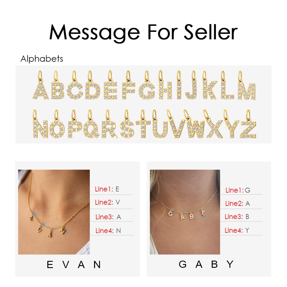 EMANCO Customized Name Necklace Personalized Zircon Letter Stainless Steel Choker Necklace Pendant Nameplate Gift Dropshipping