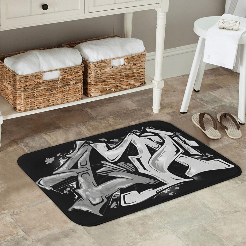 Graffiti Street Art Door Mat Indoor Outdoor Floor Rug Entrance Mats Decor Anti Slip Home Utility Mat 40x60cm