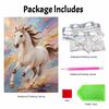 Majestic Horse Pearl Kit 5D DIY Round Rhinestone Art for Adults Relaxing Handmade Wall Decor Holiday Gift Frameless