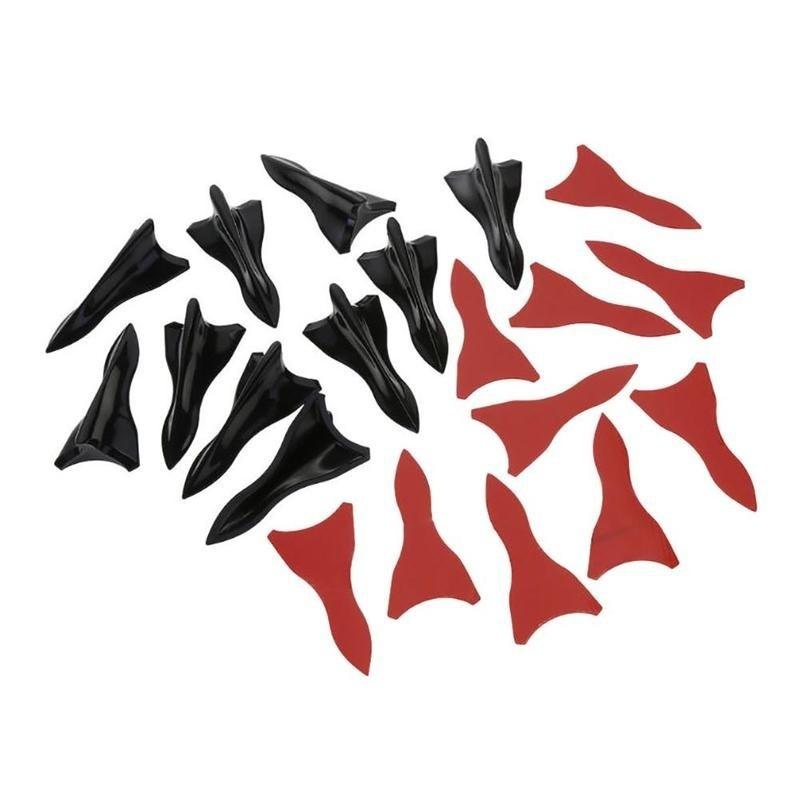 10 Stück Gen Haifischflossen Diffusor Vortex Generator für Mazda Subaru Dachspoiler Stoßstange (Für dich: 10 Stück )
