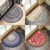 Semi-circular Entrance Floor Mat Household Entrance Door Foot Mat Simple Nordic Foyer Mat Front Carpet Anti Slip Mat