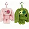 Juju Rabbit Keychains Plush Rabbit Keychains for Bag Charms Cute Bunny Keyrings Birthday Christmas Halloween Gifts