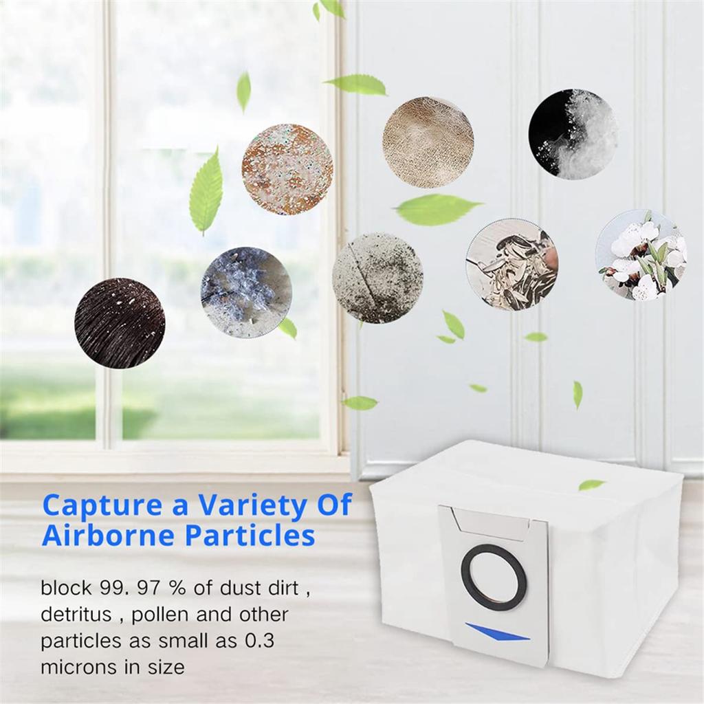 Accessories Kit for Ecovacs Deebot X1 Omni / T10 Omni/X1 Turbo Vacuum Cleaner Main Side Brush Filters Mop Pads Dust Bag