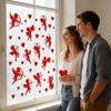 50Pcs 14cm Glitter Cupid Shaped Cutout Window Clings Valentine's Day Heart Cupid Window Sticker For Wedding Holiday Party Decor