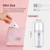 USB Portable 30ml Mini Nano Mist Sprayer Face Spray Facial Steamer Moisturizing Air Humidifier Skin Care Beauty Instruments