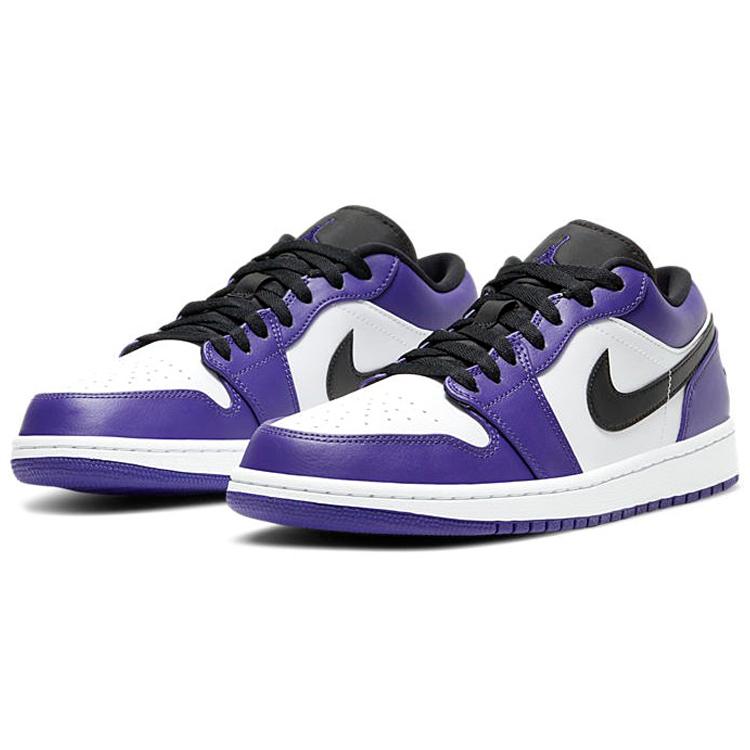 New JORDAN 1 Low Court Purple White 553558-500