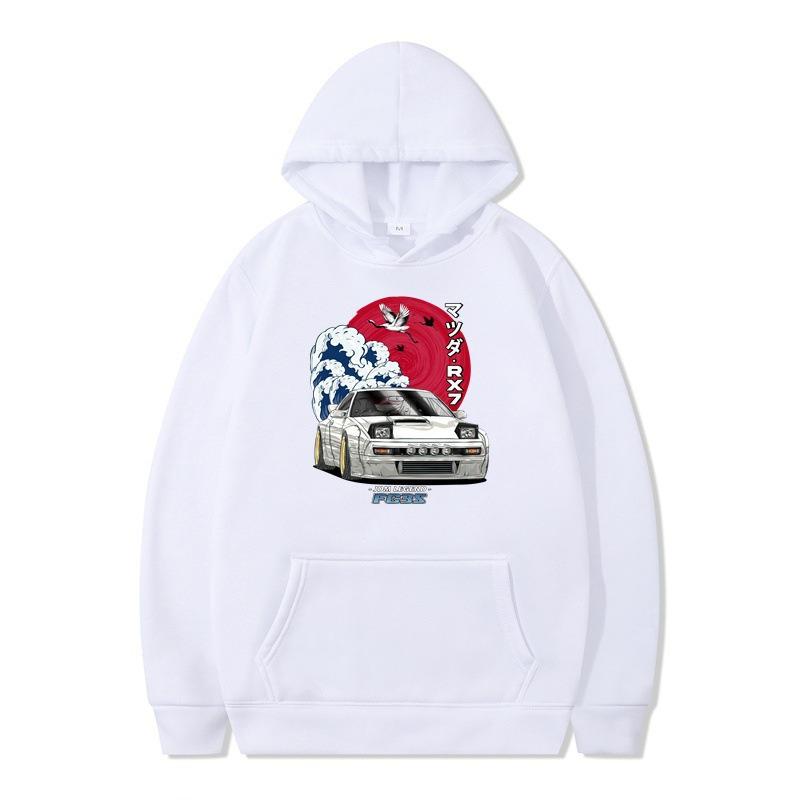 Unabhängige Station Herbst und Winter Neues Auto Lockeres Oberteil Mode Lässiger Kapuzenpullover Herren- und Damenbekleidung