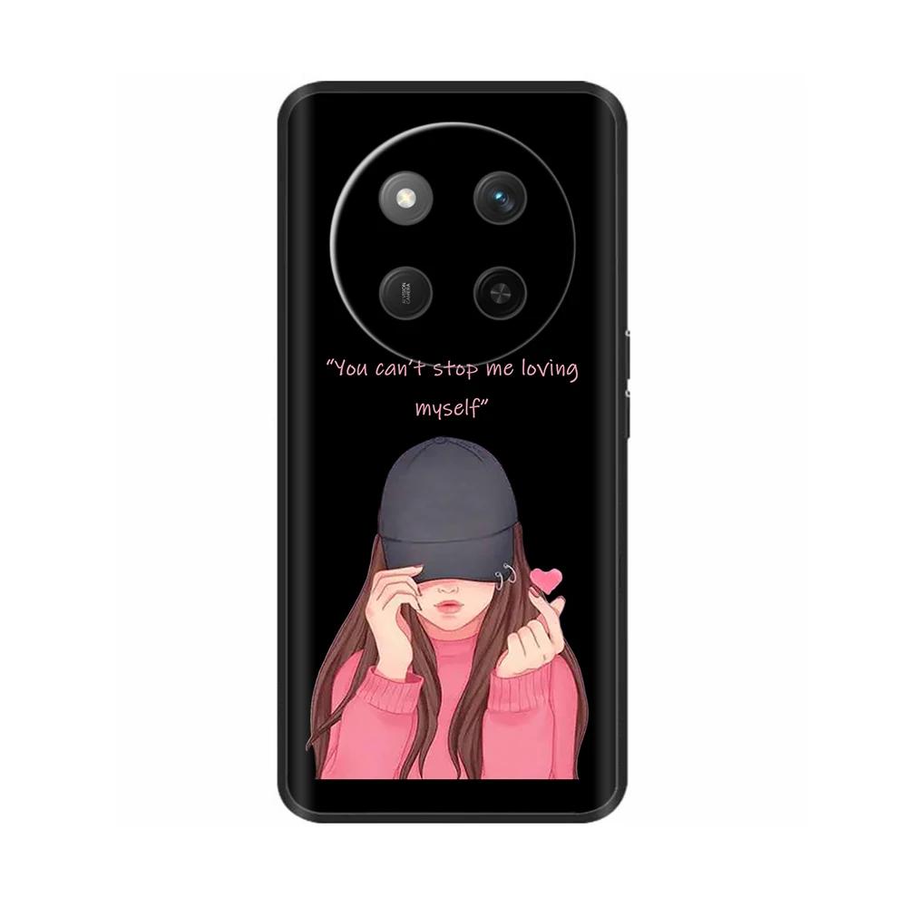For Honor X60 5G Case Black Silicone Soft Luxury Phone Back Cover for Huawei Honor X60 Pro Painted Shockproof Shell Cases Para