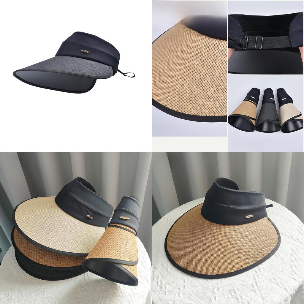 Polyester Sun Hat For Women Summer Outdoor Sun Protection Lightweight Breathable Sunshade Hat