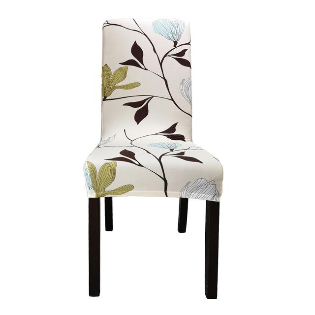 Floral Chair Covers For Dining Room Printed Stretchable Dining Chair Slipcover Washable Removable For Kitchen Hotel Restaurant
