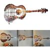 Guitar Metal Wall Art Retro Wall Decor Hanging Wall Ornament for Indoor Outdoor Office Home Music