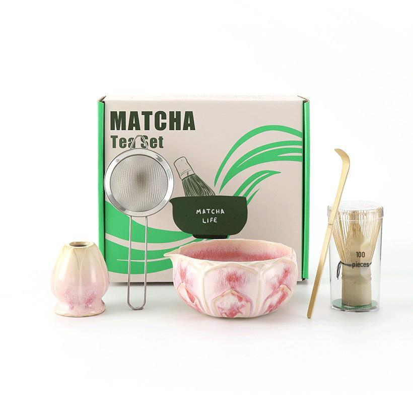 Exclusive Japanese Lotus-Shaped Kiln-Change Matcha Bowl – High Temp Resistant Tea Ceremony Gift Taotao Yaozhi