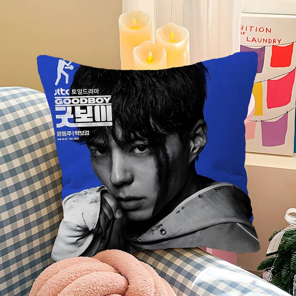 Hot Kdrama G-Good Boy Cushion Cover Car Throw Pillow Case For Sofa Car Christmas Gift 40x40cm 45x45cm