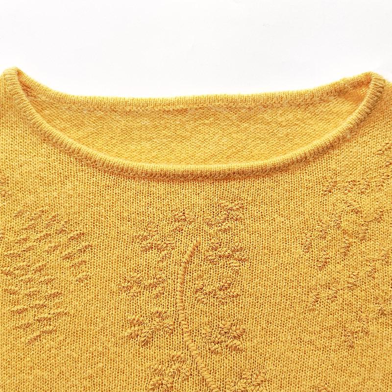 Northern Deer 2025 Spring/Summer Alpaca Wool Slimming Knit - Light, Soft, Comfortable, Round Neck