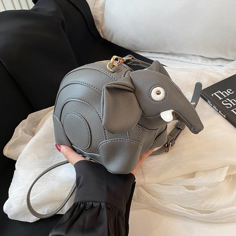 Nischen Design Tasche Niedlich Kreativ Dreidimensional Elefant Ins Stil Modisch Ein Schulter Crossbody
