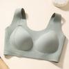 Women Seamless Breathable Thin Wireless Push Up Vest Style Plus Size Daily Bra