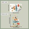 Whimsical Flower Cat Girl Wall Sticker Dreamy Elegant Self-Adhesive Removable Decor for Bedroom Living Room Kids Room