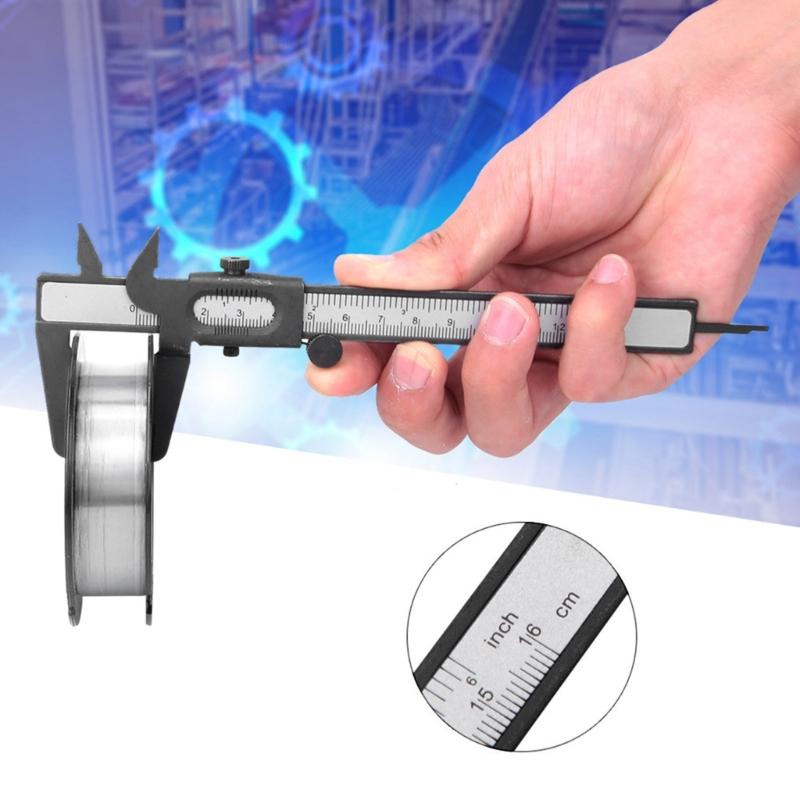 Professional Caliper Vernier Caliper Metal Rule with Clear Scale 0-5inch/120mm for Precisions Measurements Outside