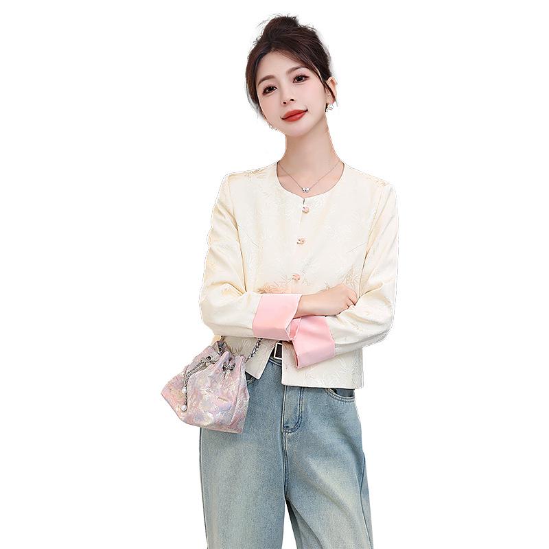 2025 Spring Women's Chinese Style Retro Fashion Slimming Coat ME6028