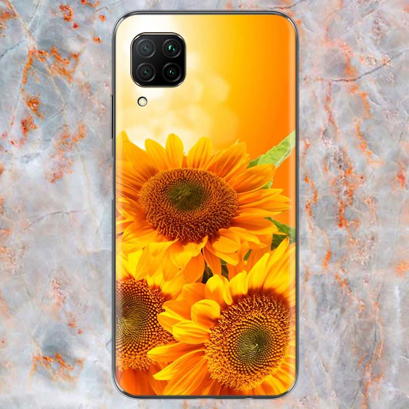Sommer Gänseblümchen Sonnenblume Für Huawei Mate 40 30 20 20X 10 RS P Smart 2021 2020 Z S Pro Plus Lite 2019 Handyhülle Schale