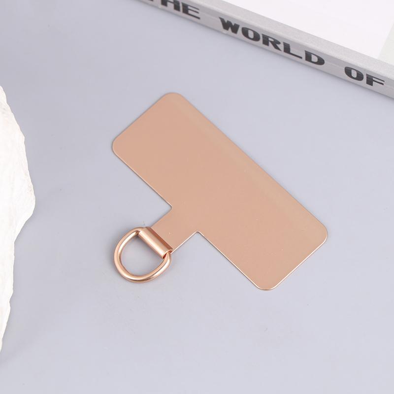 Ultratunn rostfri telefonfäste patch packning mobiltelefon rem delar säkerhetsanslutningsstycke