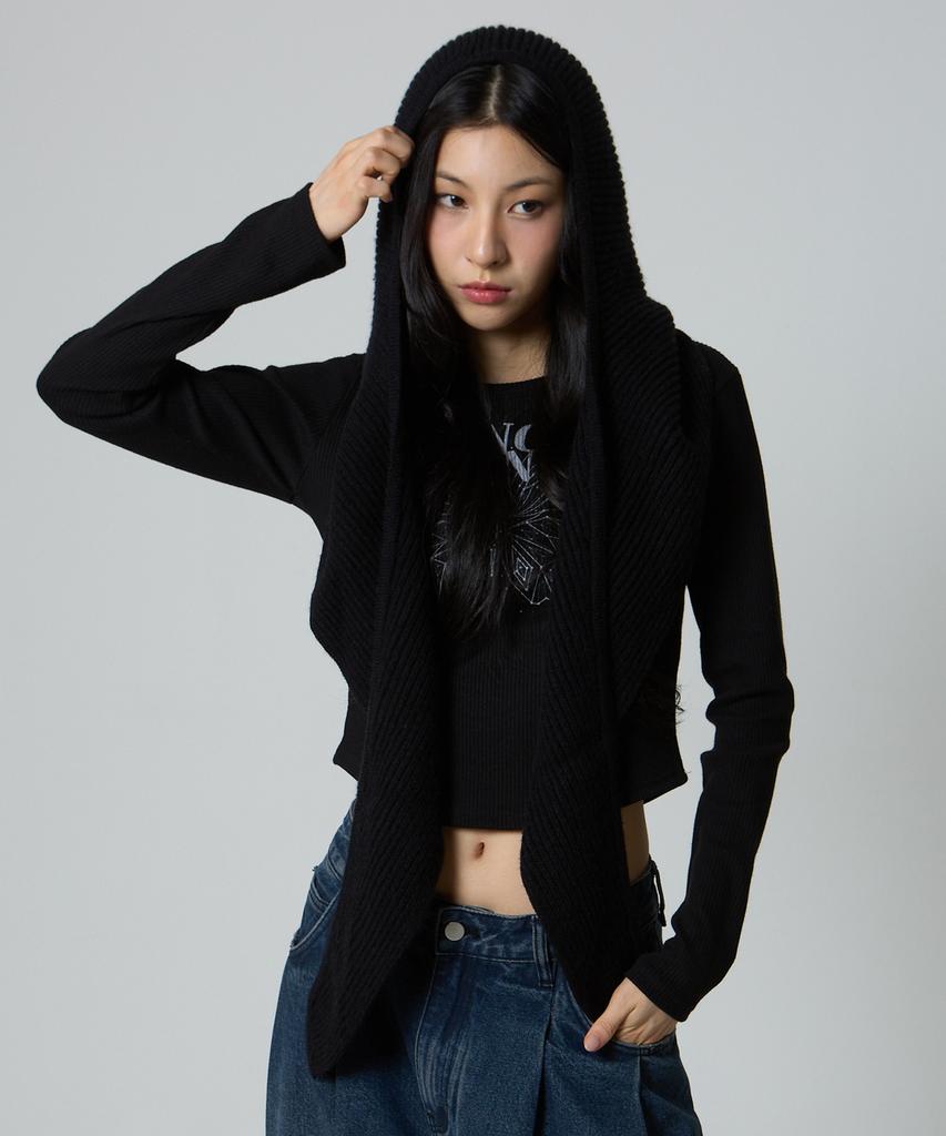 UNKNOWN PLANET Hooded Muffler Balaclava Black