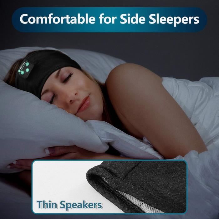 Casque de Sommeil - Fulext - Bluetooth - Ultra-Fins - Résistant à la transpiration - 240 mAh