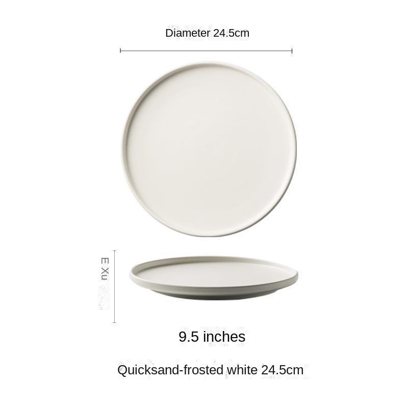 Płyta matowa z płynnym piaskiem, Talerz na stek, Talerz na dania zachodnie, Kreatywne naczynie dla hotelu i restauracji, Specjalny układ dania
