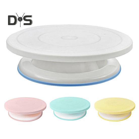 Kakefat 11 tommer Roterende kakedreiebord Jevn 360 graders rotasjon Kakedekorasjonsstativ Praktisk bakeverktøy for Cupcake Kjeks Muffin