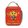Bruh Tacorita Bicicleta Brainrot Steal A Brainrot Insulated Lunch Bags Cooler Bag Lunch Container High Capacity Tote Lunch Box