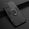 For VIVO X60 Pro X50 IQ007 V20se Y31 Y51 Y52S Y73S Y70S S7 V19 Plastic Shockproof Back Case Ring Holder Armor Bumper Phone Cover